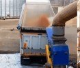Loading grain into a sea container at a grain storage Loading grain into a sea container at a grain storage, photo