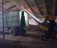 Зернометатель ПЗМ-120М загрузка зерновоза Зернометатель ПЗМ-120М загружает фуру, фото